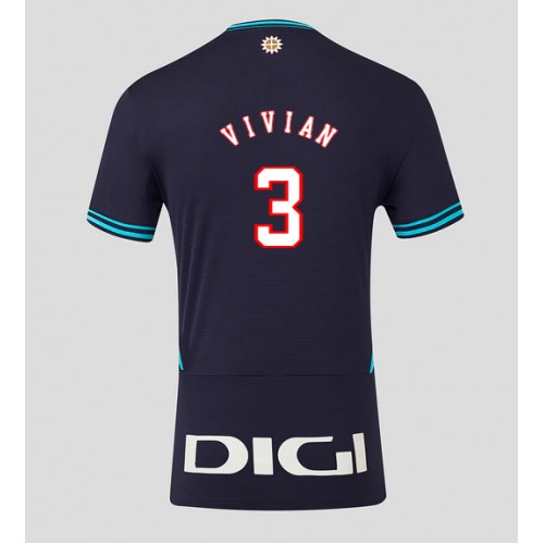 Athletic Bilbao Dani Vivian #3 Udebanetrøje 2025-26 Kortærmet